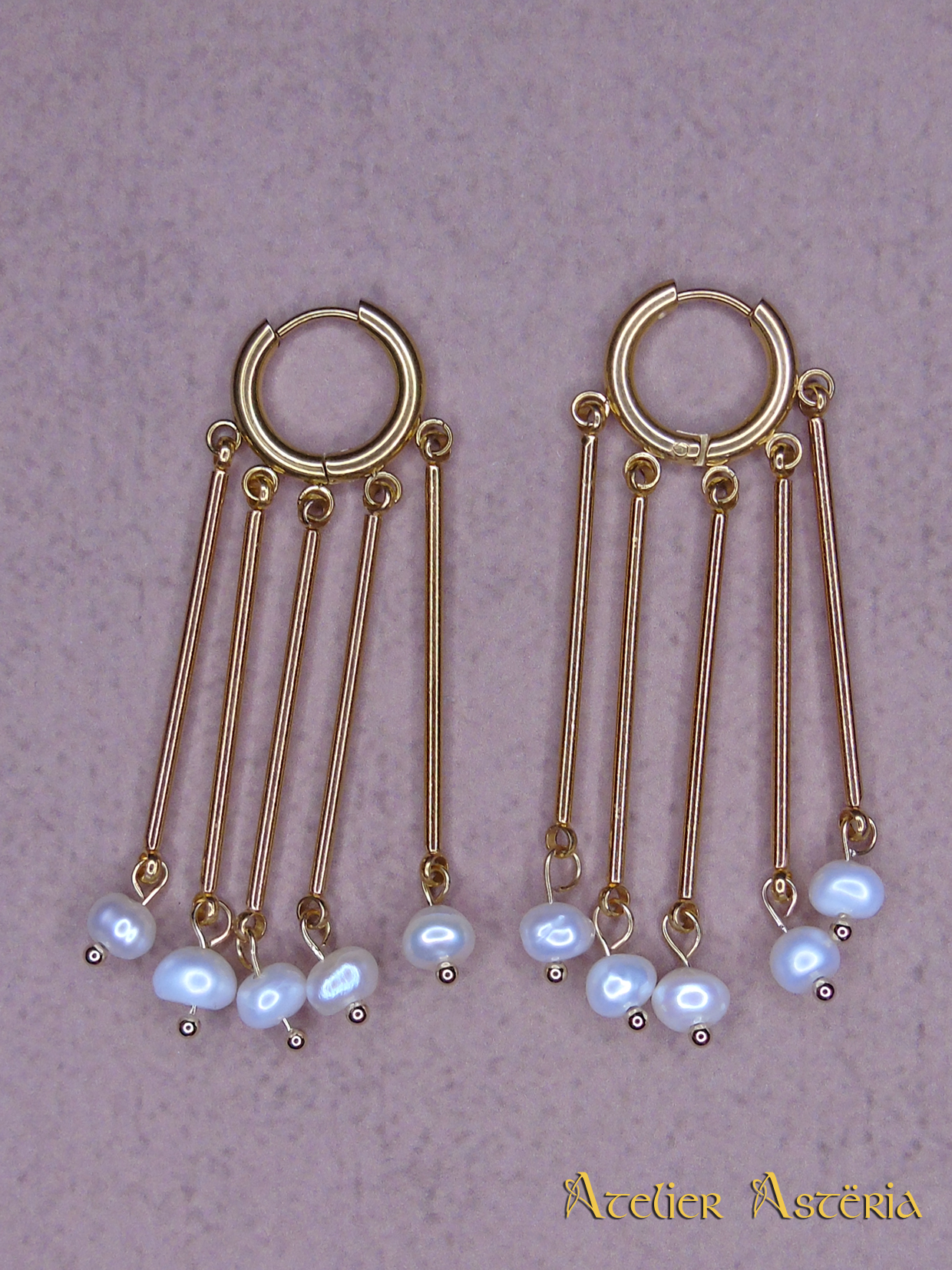 Théodora : boucles d’oreille d’inspiration byzantine
