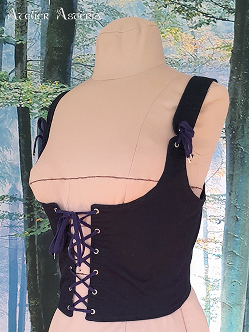 Burn : corselet lacé inspiration historique – Image 3