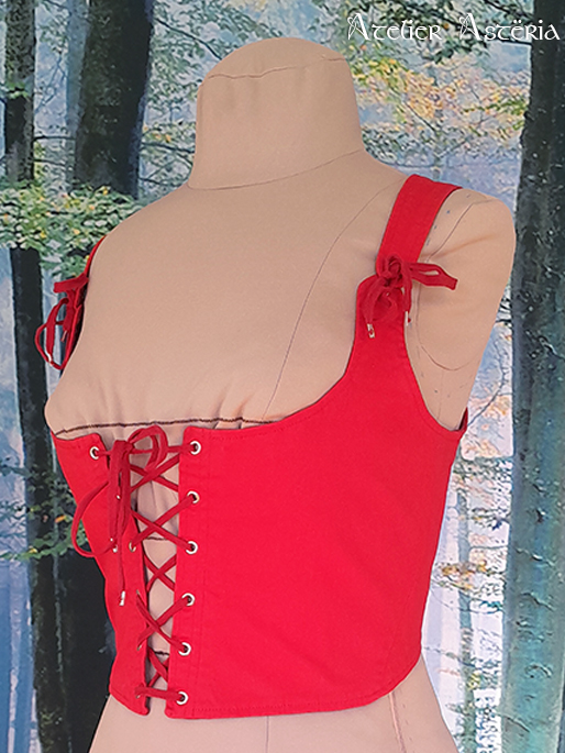 Burn : corselet lacé inspiration historique