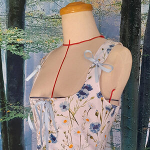 Flora : corselet lacé motif floral