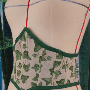 Macris : ceinture corsetée feuilles de lierre