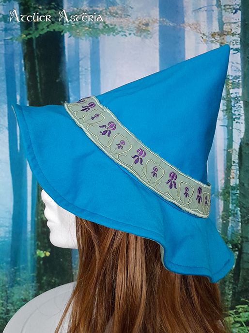 Viviane : chapeau de sorcière iris – Image 4