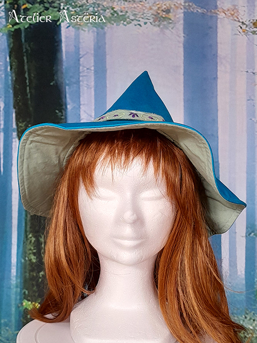 Viviane : chapeau de sorcière iris – Image 2