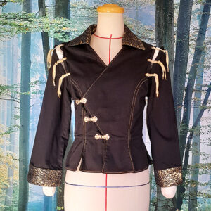 Hel : Pourpoint fantasy noir or pour femme et homme
