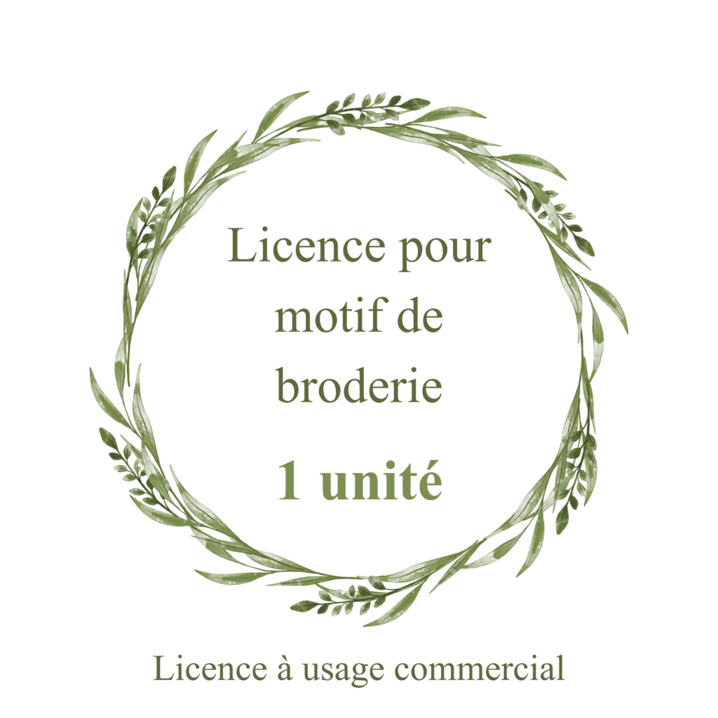Licence pour motifs de broderies