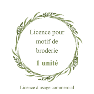 Licence pour motifs de broderies