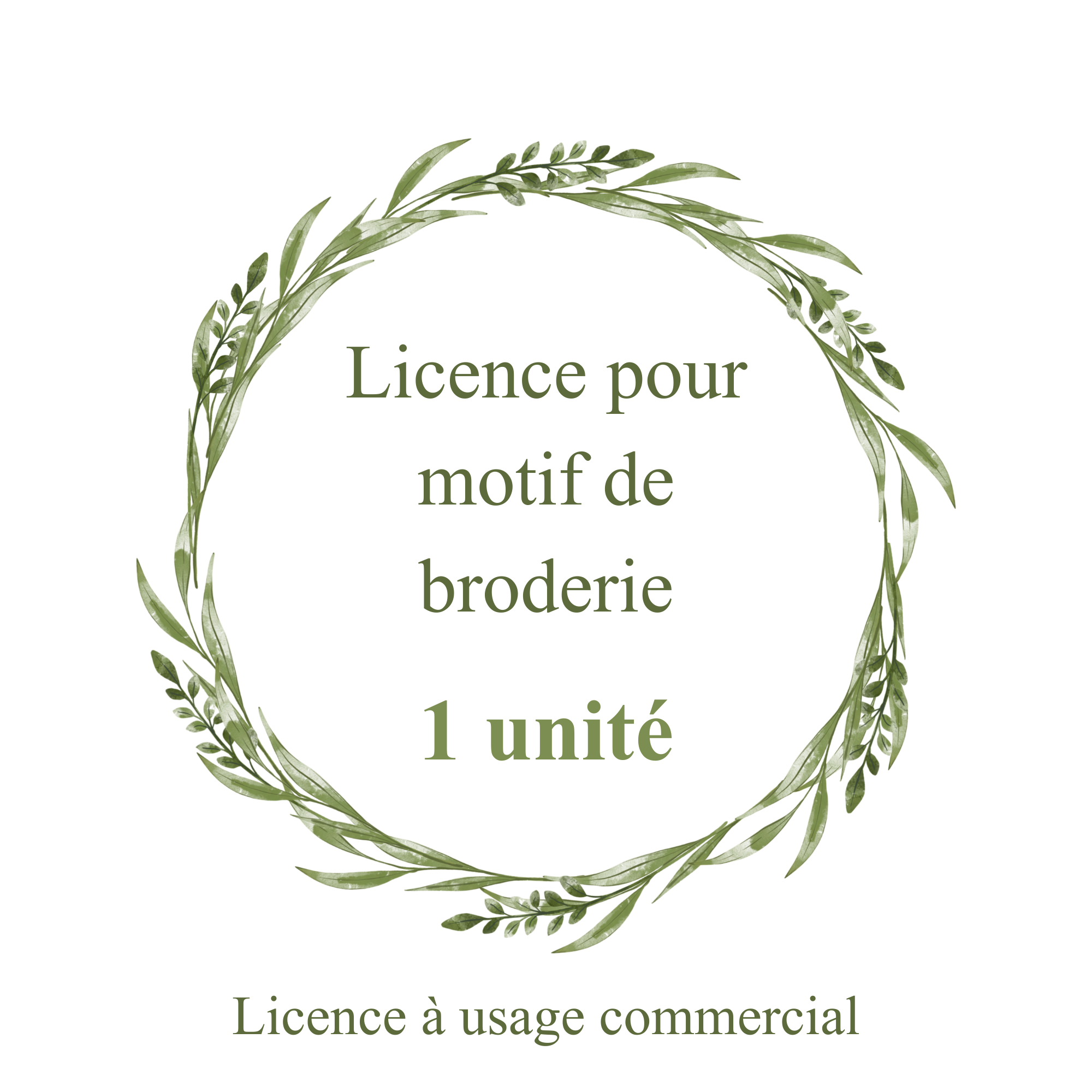 Licence pour motifs de broderies