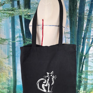Tote bag brodé motif Halloween